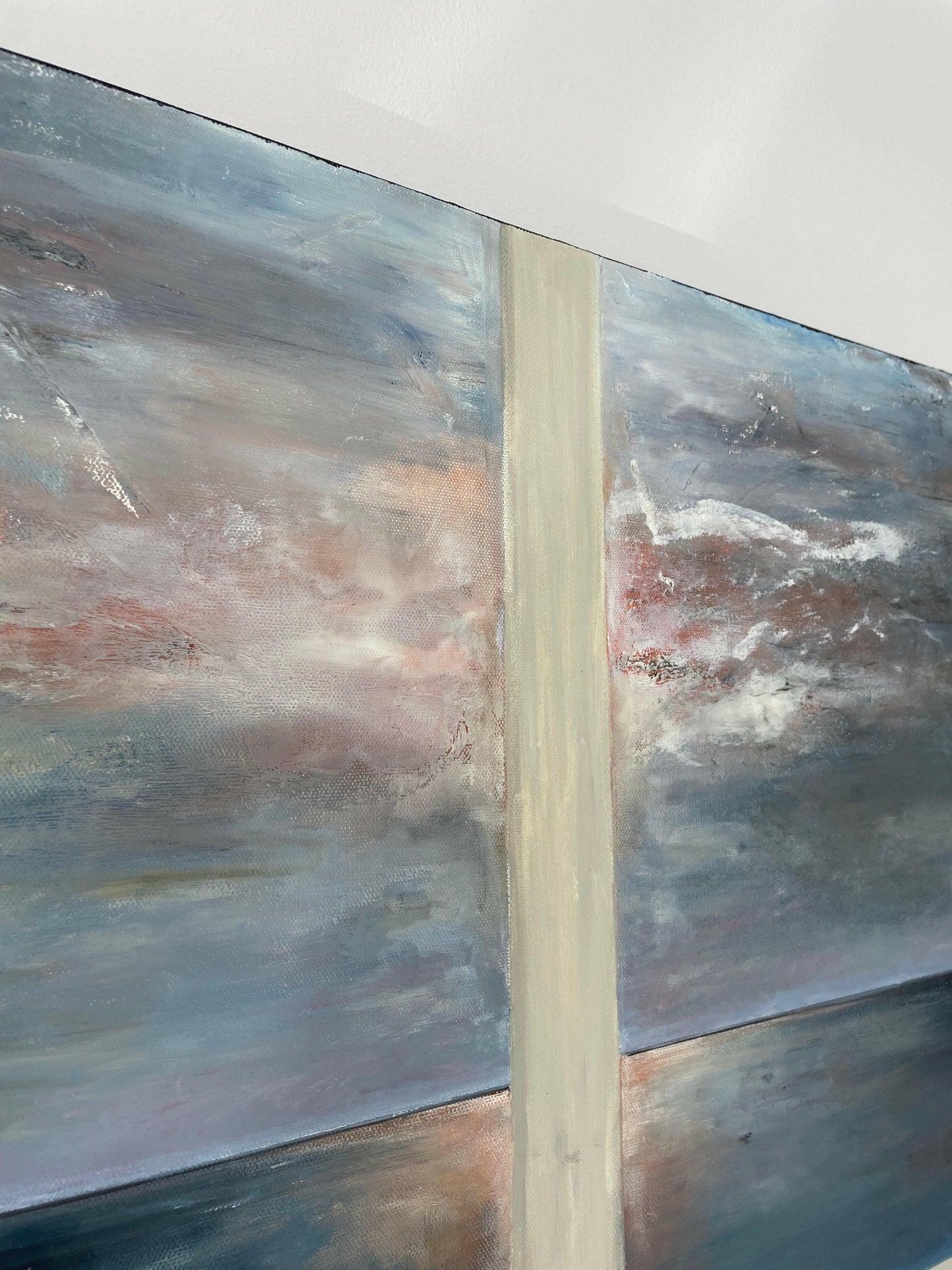 ‘View from the Porch’ – Organic, nature-infused painting capturing the feeling of stillness and escape – Caroline Adrienne Art