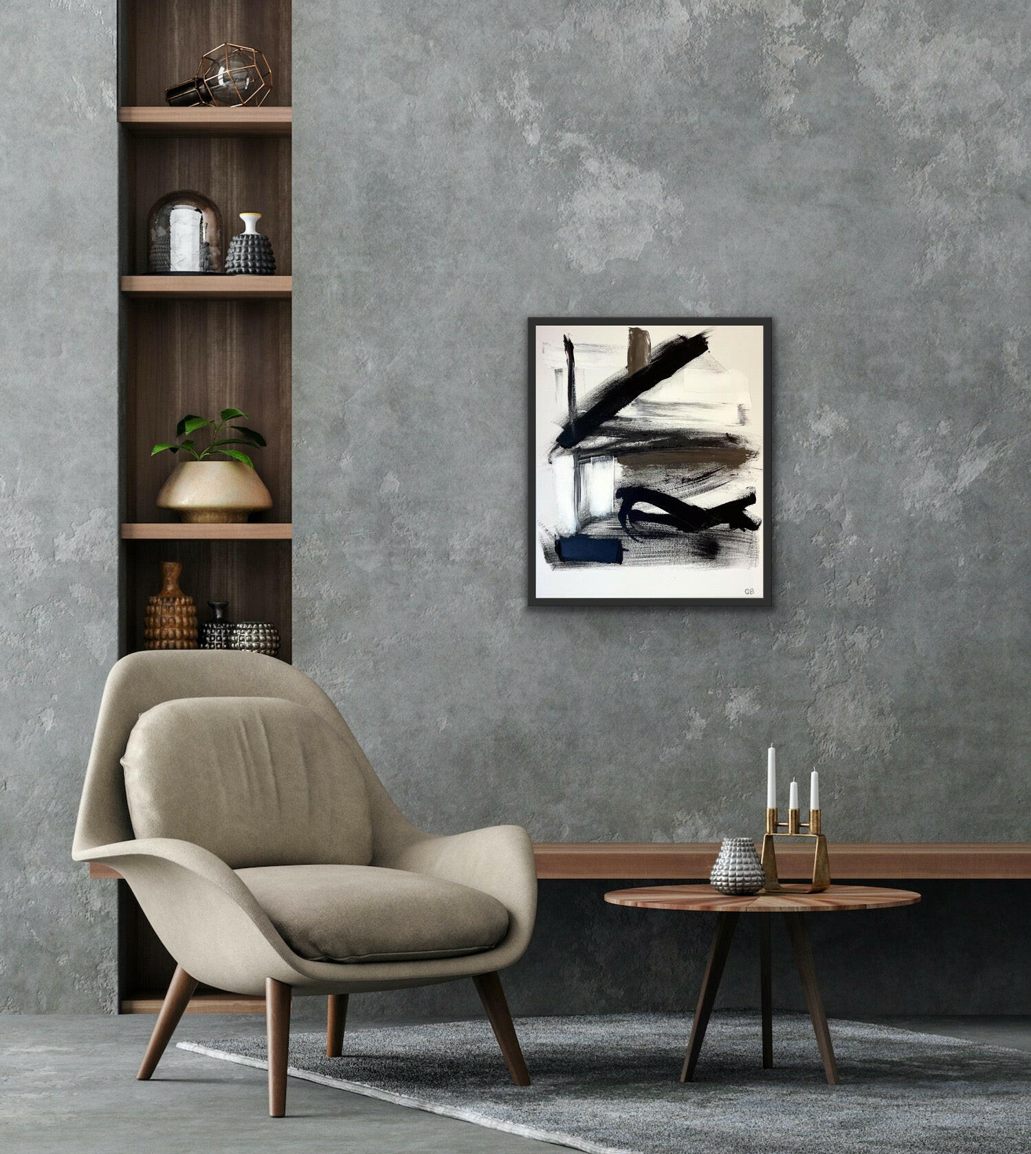 Abstracted Waves - Caroline Adrienne Art