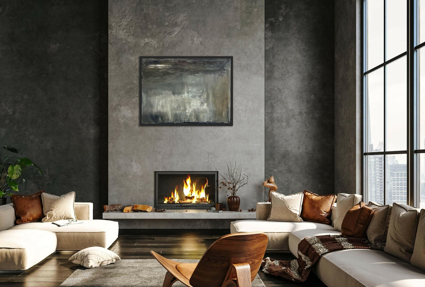 Winter Blues - Caroline Adrienne Art abstract art texture wall art white minimal art wall art wall decor home design home decor texture wall art fine art abstract white cream beige taupe oversized large wall art original art painting canvas painting handmade luxury high end hotel interior caroline adrienne art