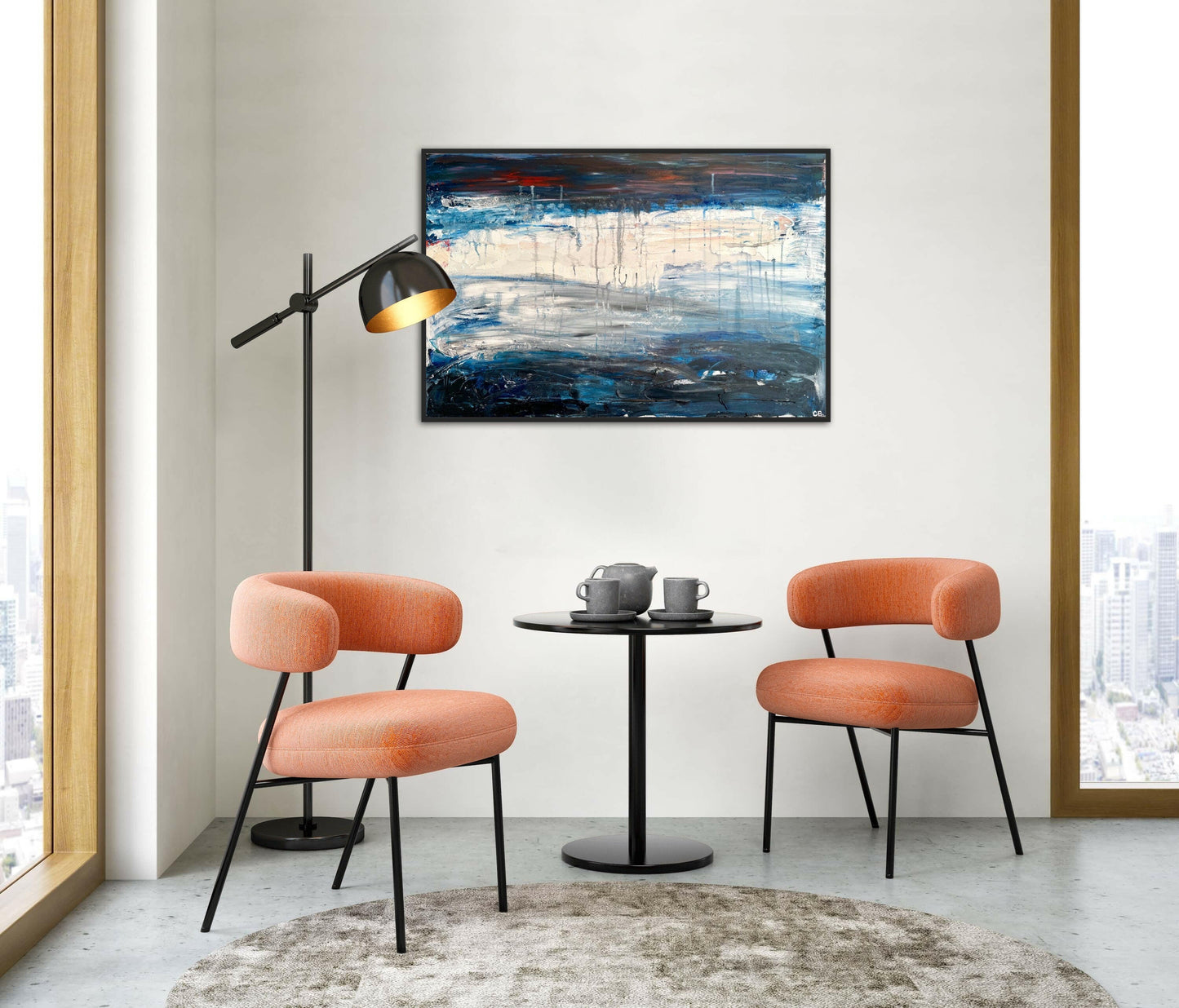 Waterfall - Caroline Adrienne Art abstract art texture wall art white minimal art wall art wall decor home design home decor texture wall art fine art abstract white cream beige taupe oversized large wall art original art painting canvas painting handmade luxury high end hotel interior caroline adrienne art original oil painting on canvas