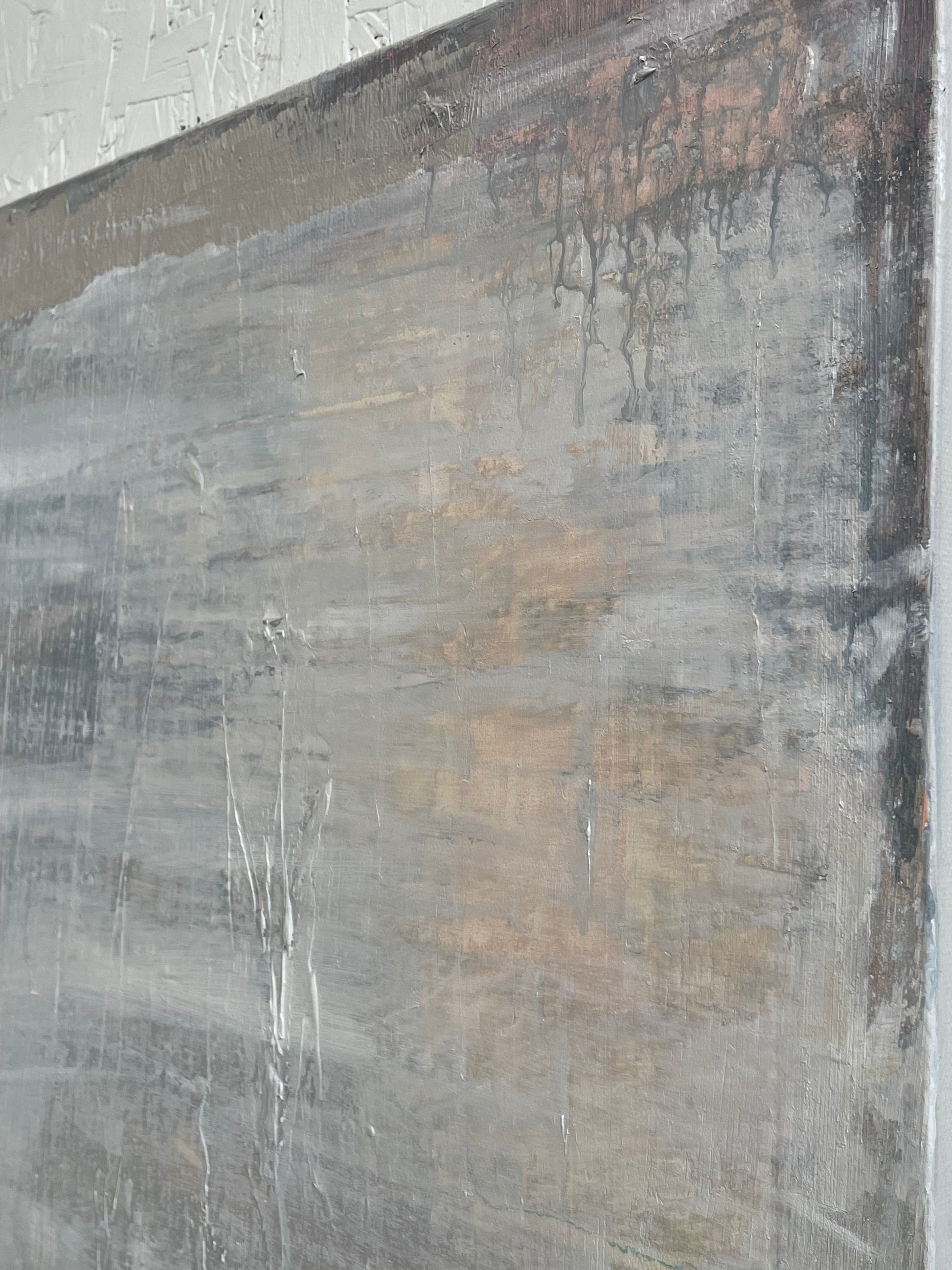 Abstract painting with a textured surface