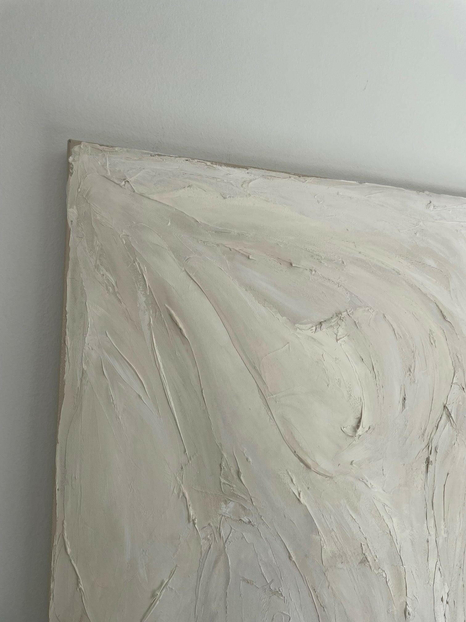 Large White Texture - Caroline Adrienne Art