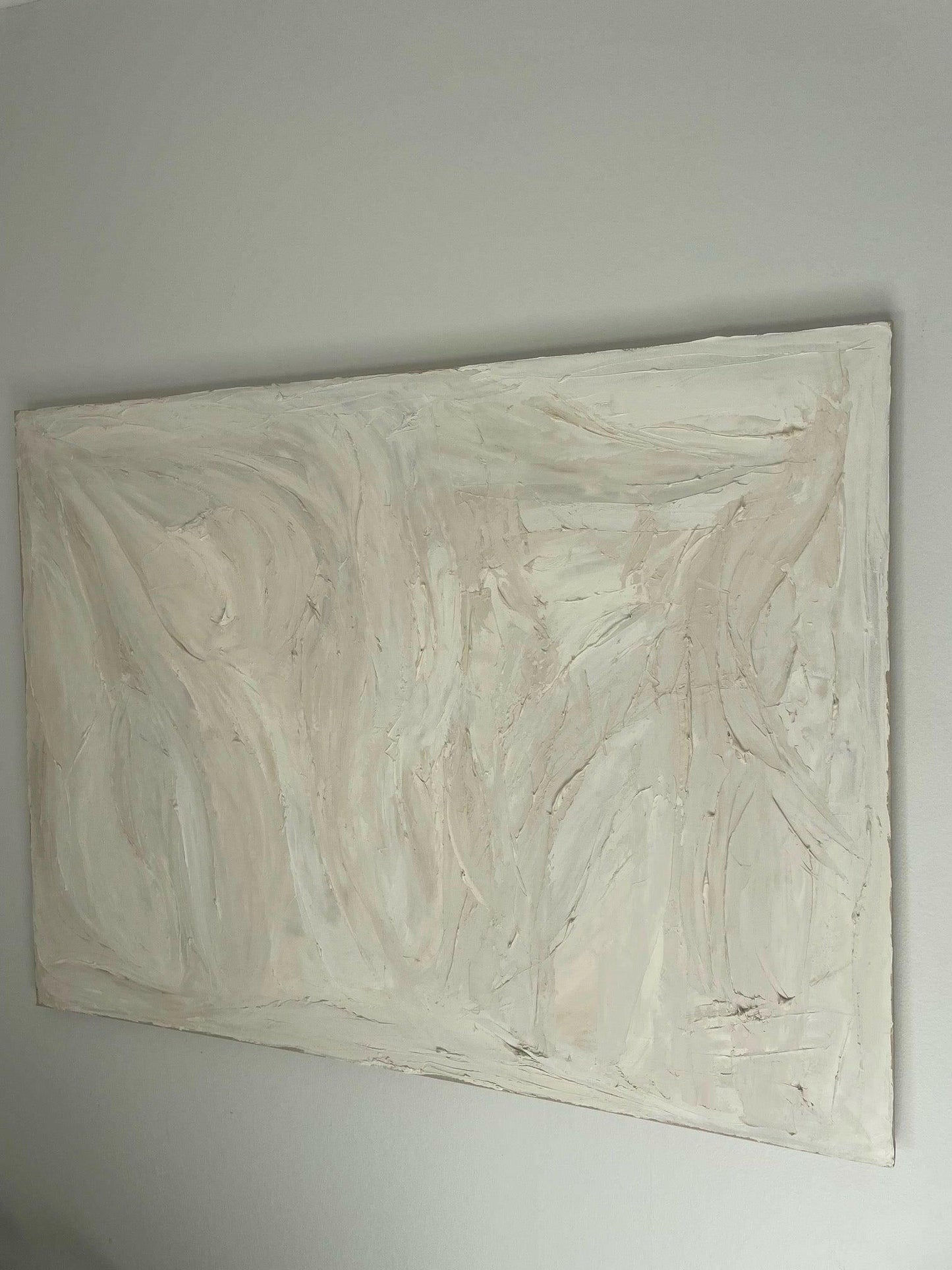 Large White Texture - Caroline Adrienne Art