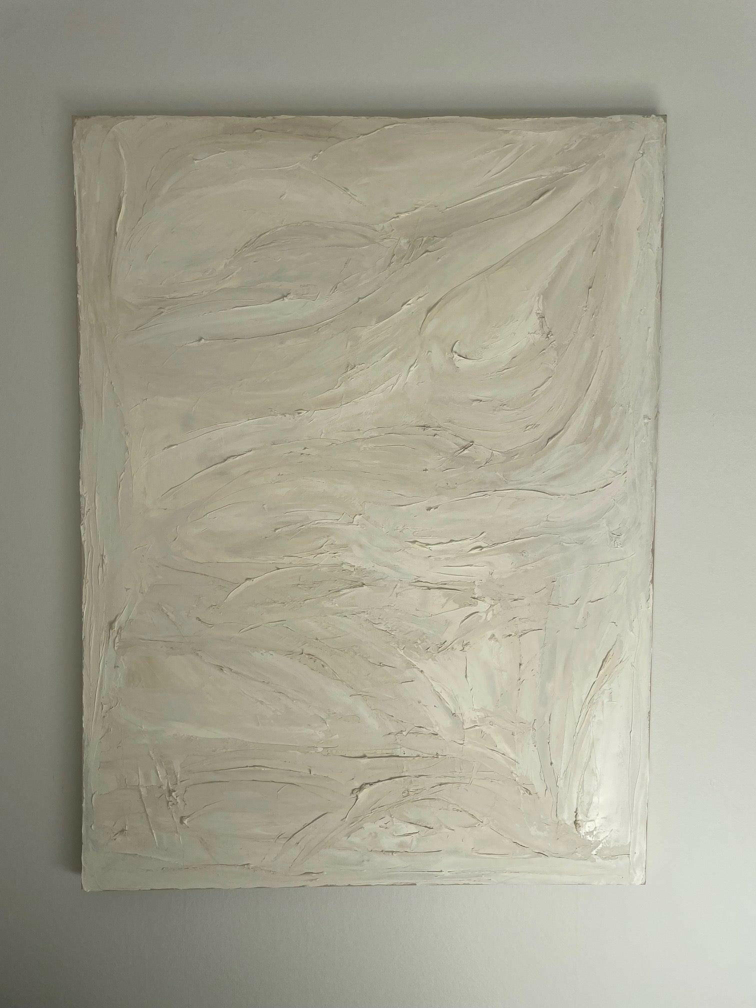Large White Texture - Caroline Adrienne Art