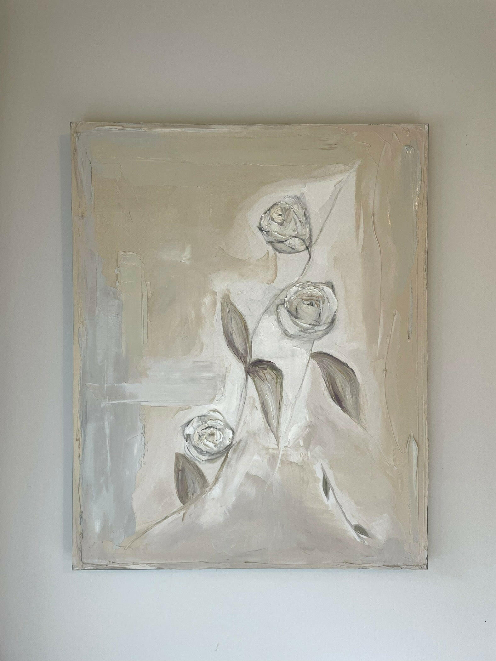 Irish Rose - Caroline Adrienne Art abstract art texture wall art white minimal art wall art wall decor home design home decor texture wall art fine art abstract white cream beige taupe oversized large wall art original art painting canvas painting handmade luxury high end hotel interior caroline adrienne art