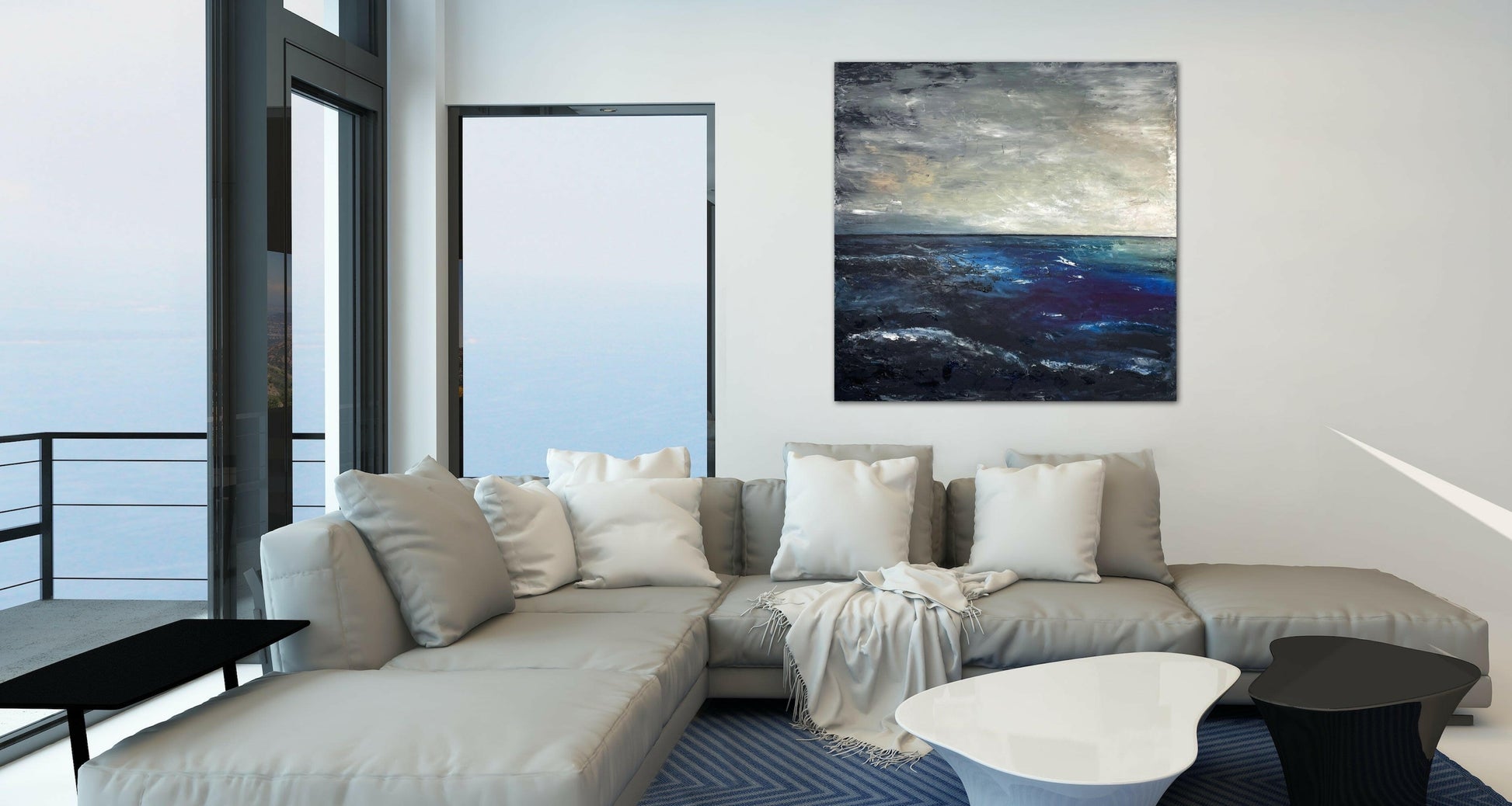 Stormy Horizon - Caroline Adrienne Art