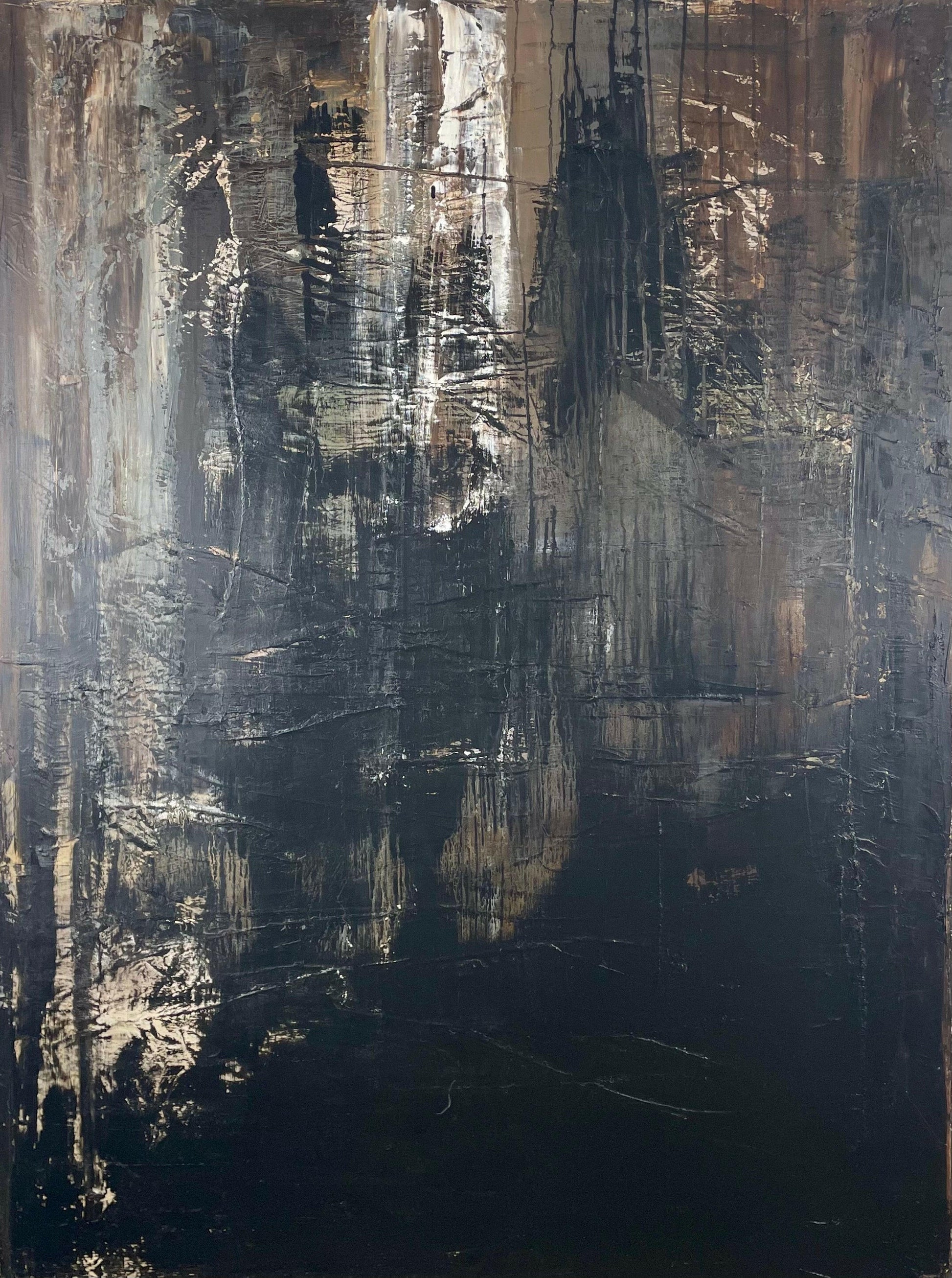 Industrial - Caroline Adrienne Art abstract art texture wall art white minimal art wall art wall decor home design home decor texture wall art fine art abstract white cream beige taupe oversized large wall art original art painting canvas painting handmade luxury high end hotel interior caroline adrienne art original oil painting on canvas