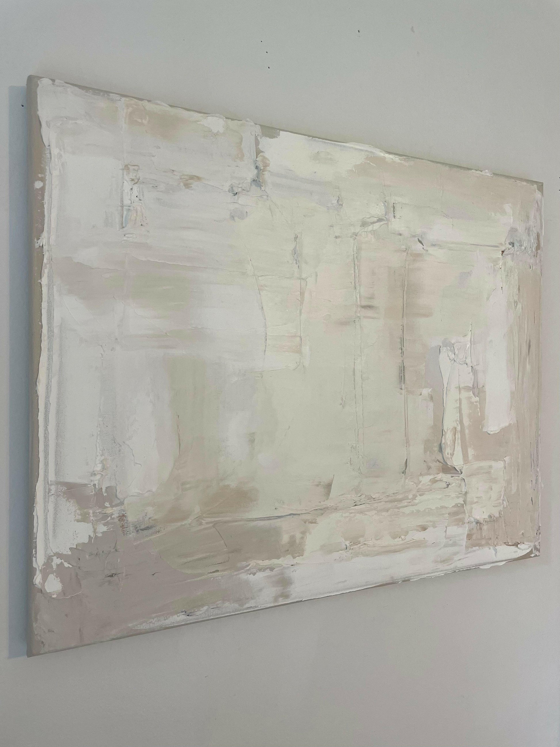 Beige Cream Minimalism - Caroline Adrienne Art