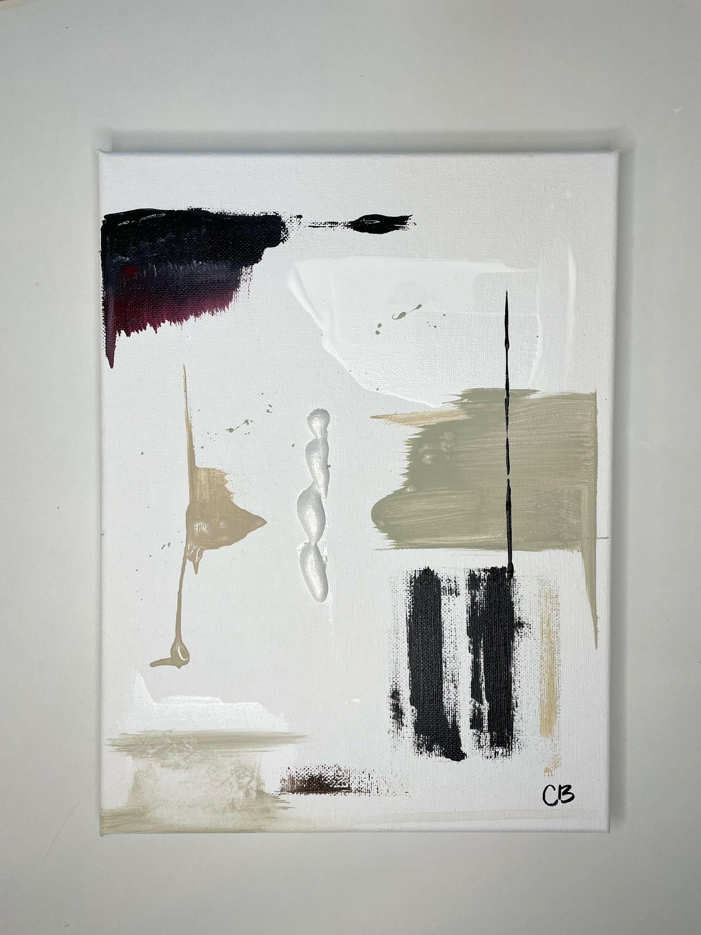 Pop of Purple - Caroline Adrienne Art abstract art texture wall art white minimal art wall art wall decor home design home decor texture wall art fine art abstract white cream beige taupe oversized large wall art original art painting canvas painting handmade luxury high end hotel interior caroline adrienne art