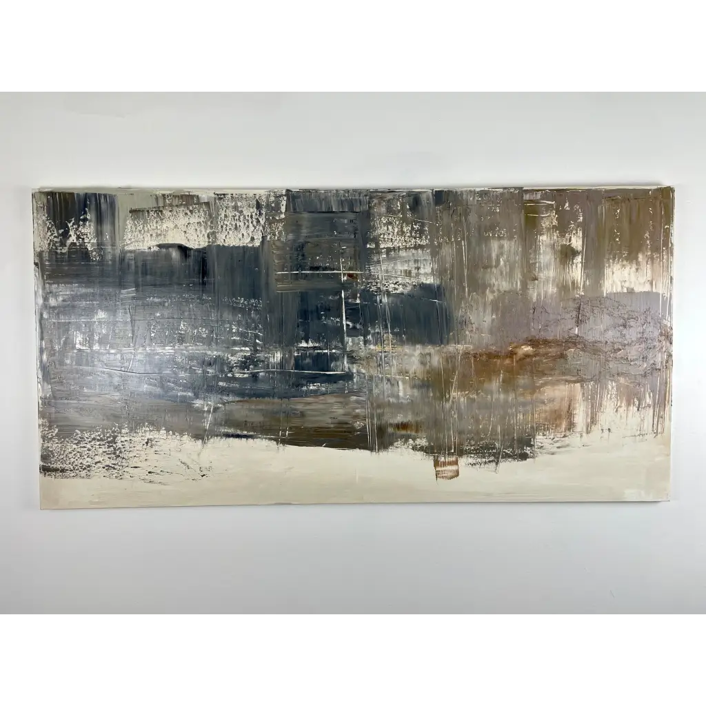 boston harbor, abstract art, close up front hanging horizontally