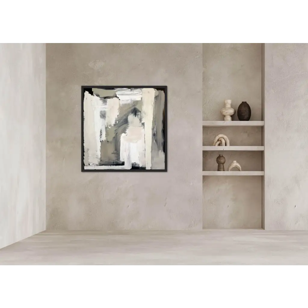 Clarity - Caroline Adrienne Art abstract art minimal art wall art wall decor home design home decor texture wall art fine art abstract white cream beige taupe oversized large wall art original art painting canvas painting handmade luxury high end hotel interior caroline adrienne art