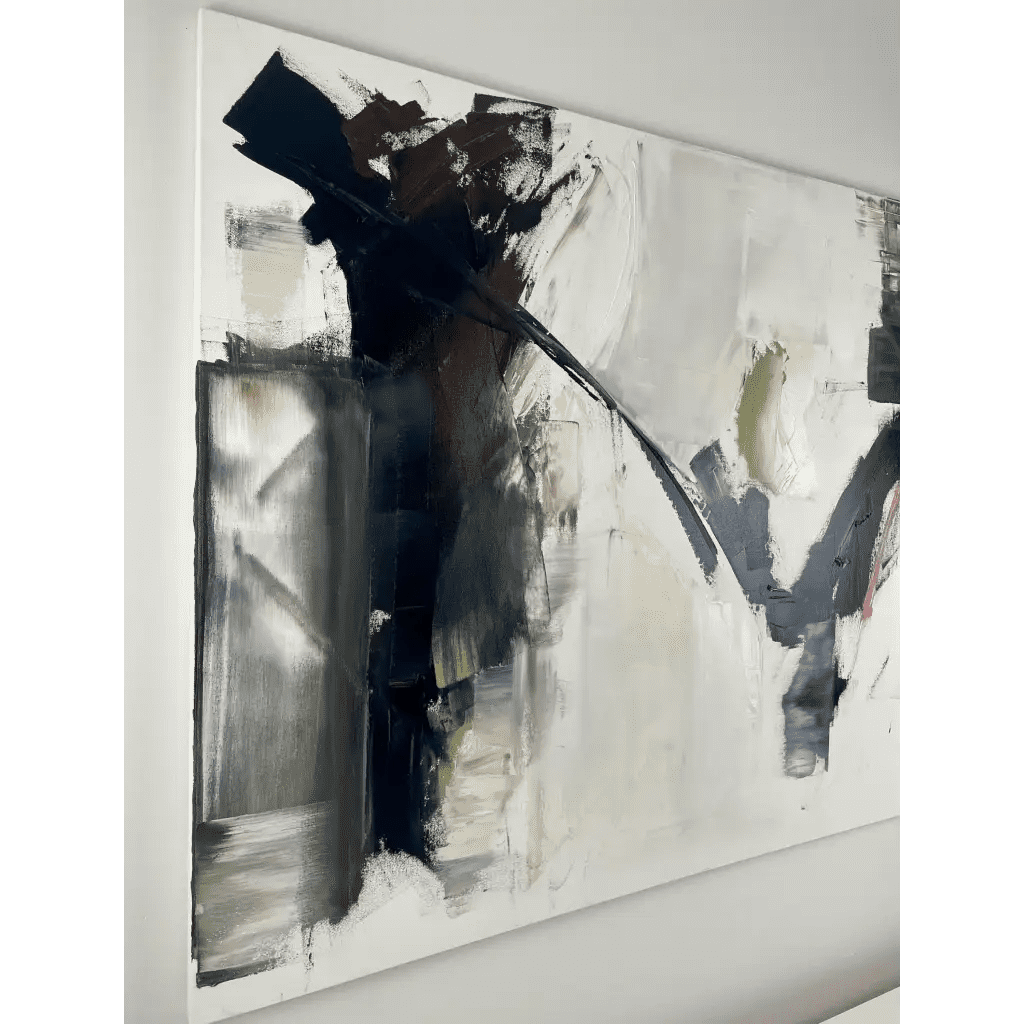 Intuition - Caroline Adrienne Art abstract art texture wall art white minimal art wall art wall decor home design home decor texture wall art fine art abstract white cream beige taupe oversized large wall art original art painting canvas painting handmade luxury high end hotel interior caroline adrienne art original oil painting on canvas