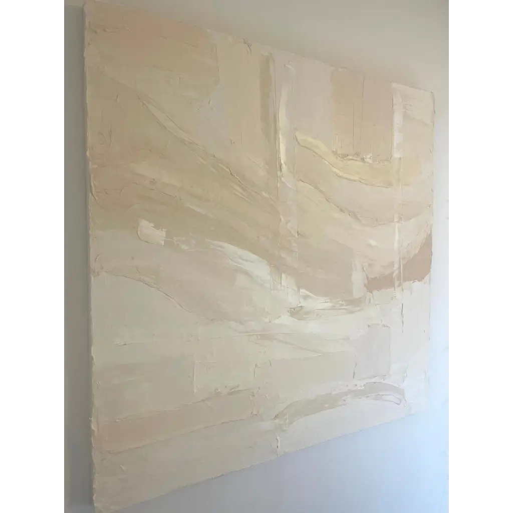 Large Iced Regular - Caroline Adrienne Art abstract art fine art texture wall art minimal abstract local art boston cape cod new england painting abstract painting caroline adrienne art abstract art texture wall art white minimal art wall art wall decor home design home decor texture wall art fine art abstract white cream beige taupe oversized large wall art original art painting canvas painting handmade luxury high end hotel interior caroline adrienne art