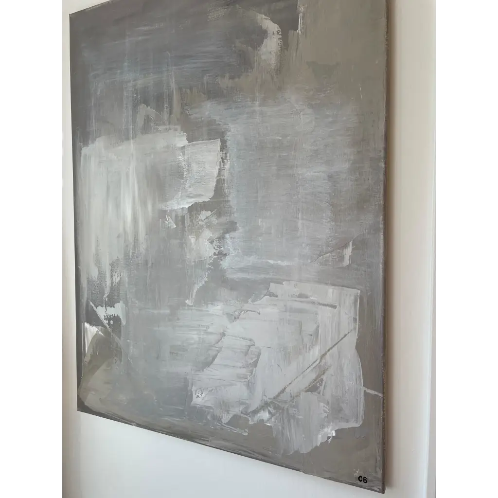 Man in the Middle - Caroline Adrienne Art abstract art texture wall art white minimal art wall art wall decor home design home decor texture wall art fine art abstract white cream beige taupe oversized large wall art original art painting canvas painting handmade luxury high end hotel interior caroline adrienne art original painting on canvas