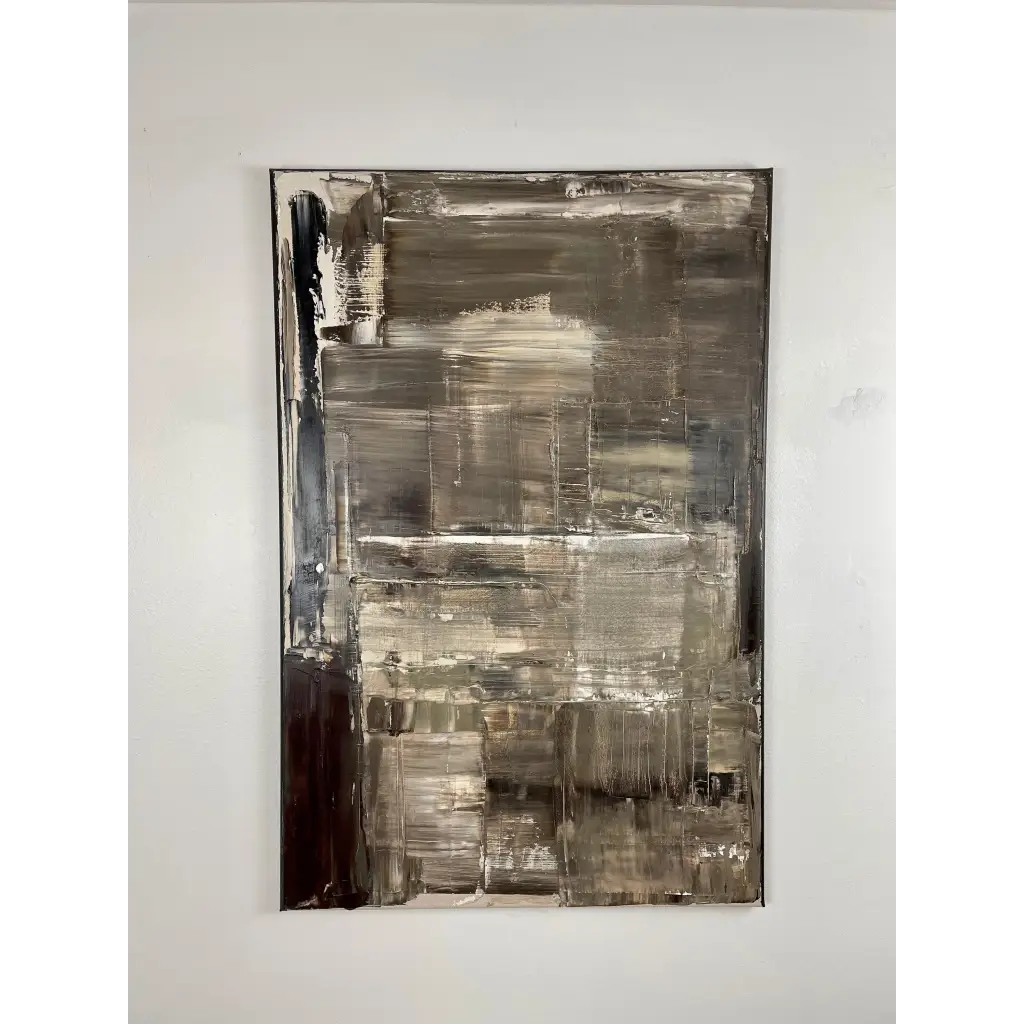 Ralph Lauren Brown - Caroline Adrienne Art abstract art texture wall art white minimal art wall art wall decor home design home decor texture wall art fine art abstract white cream beige taupe oversized large wall art original art painting canvas painting handmade luxury high end hotel interior caroline adrienne art ralph lauren brown original oil painting on canvas