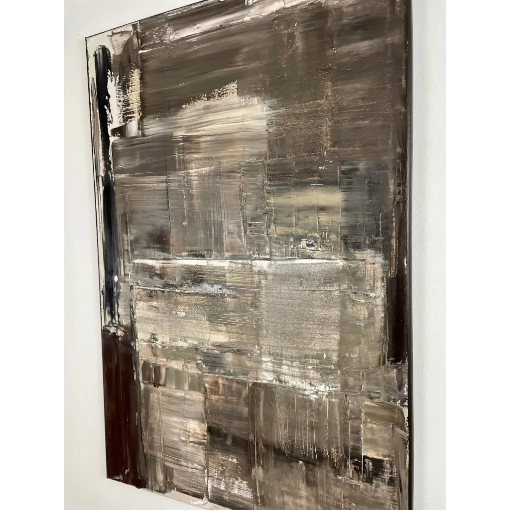 Ralph Lauren Brown - Caroline Adrienne Art abstract art texture wall art white minimal art wall art wall decor home design home decor texture wall art fine art abstract white cream beige taupe oversized large wall art original art painting canvas painting handmade luxury high end hotel interior caroline adrienne art ralph lauren brown original oil painting on canvas