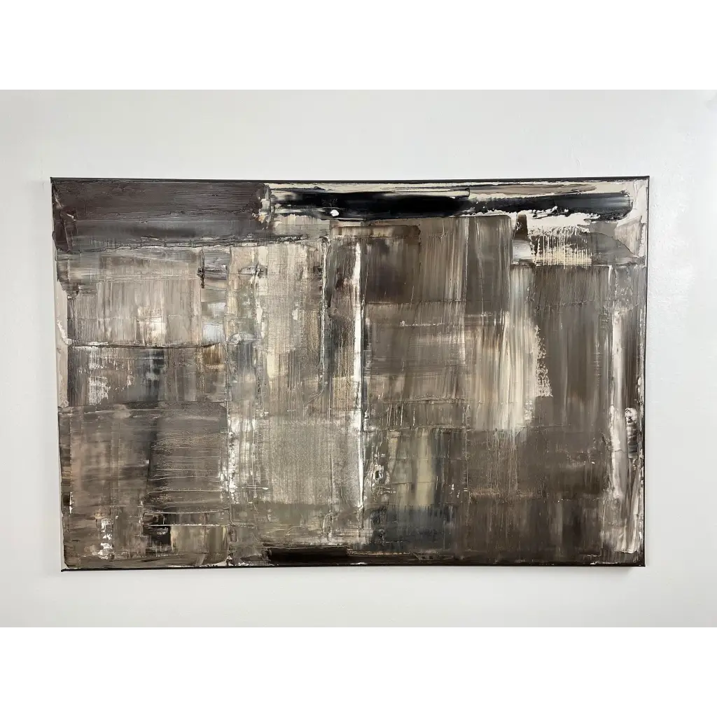 Ralph Lauren Brown - Caroline Adrienne Art abstract art texture wall art white minimal art wall art wall decor home design home decor texture wall art fine art abstract white cream beige taupe oversized large wall art original art painting canvas painting handmade luxury high end hotel interior caroline adrienne art ralph lauren brown original oil painting on canvas