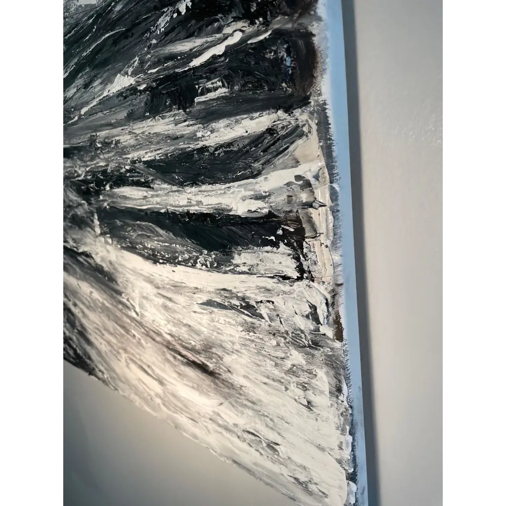 Rough Waters - Caroline Adrienne Art abstract art texture wall art white minimal art wall art wall decor home design home decor texture wall art fine art abstract white cream beige taupe oversized large wall art original art painting canvas painting handmade luxury high end hotel interior caroline adrienne art original oil painting on canvas