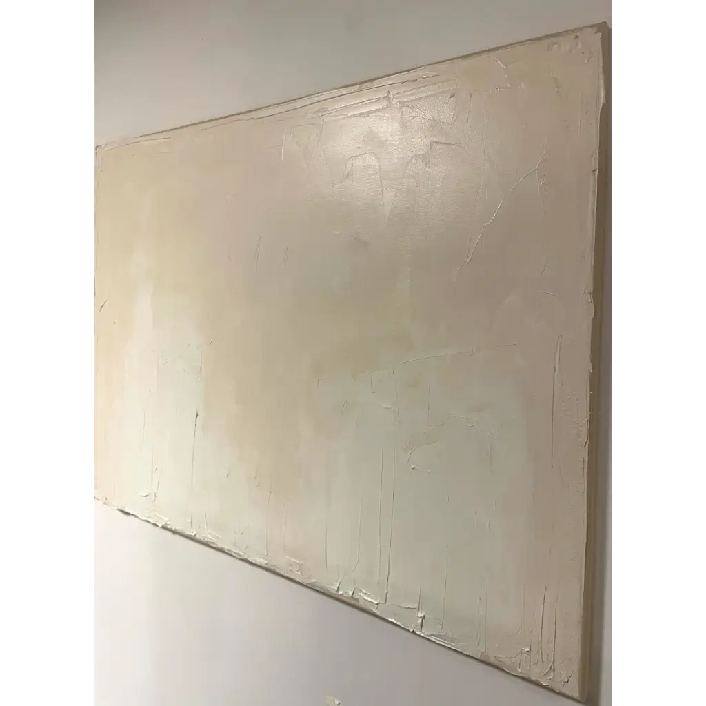 Self-Assured - Caroline Adrienne Art abstract art texture wall art white minimal art wall art wall decor home design home decor texture wall art fine art abstract white cream beige taupe oversized large wall art original art painting canvas painting handmade luxury high end hotel interior caroline adrienne art original oil painting on canvas