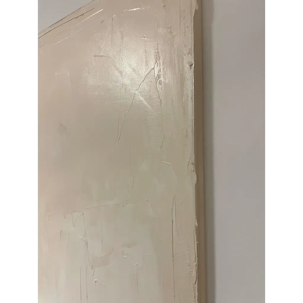 Self-Assured - Caroline Adrienne Art abstract art texture wall art white minimal art wall art wall decor home design home decor texture wall art fine art abstract white cream beige taupe oversized large wall art original art painting canvas painting handmade luxury high end hotel interior caroline adrienne art original oil painting on canvas