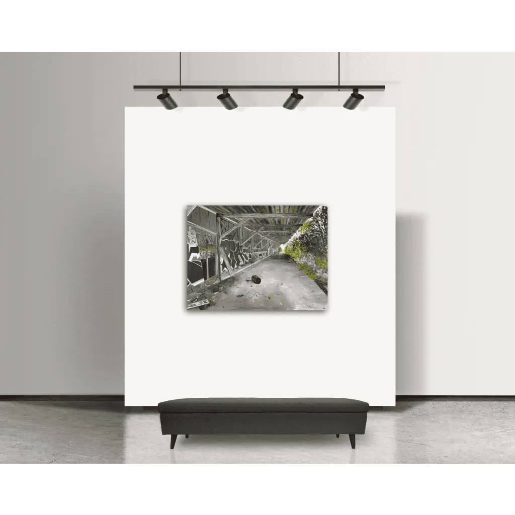 The Old Train Station - Caroline Adrienne Art abstract art texture wall art white minimal art wall art wall decor home design home decor texture wall art fine art abstract white cream beige taupe oversized large wall art original art painting canvas painting handmade luxury high end hotel interior caroline adrienne art architecture design original oil painting canvas