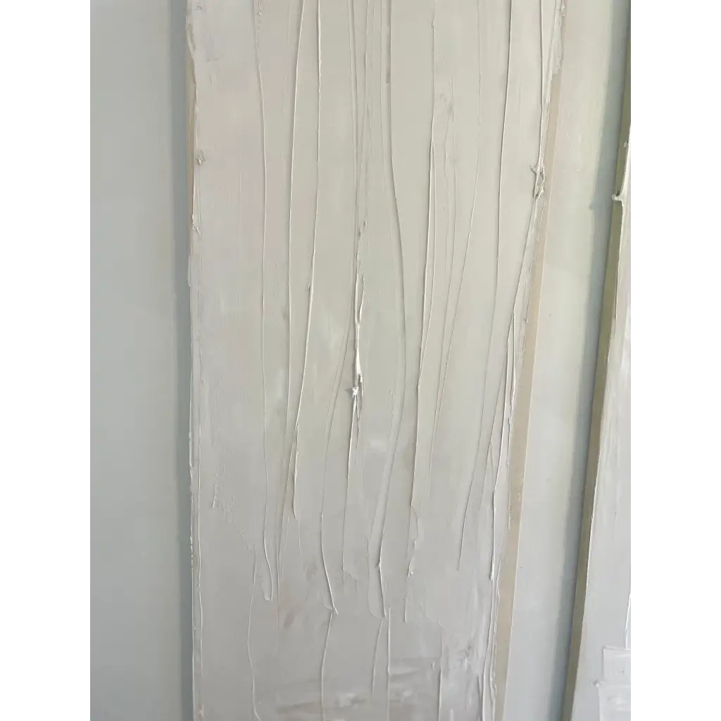 Close-up of ‘Three’s Company,’ showcasing layered textures and strong visual rhythm – Caroline Adrienne Art