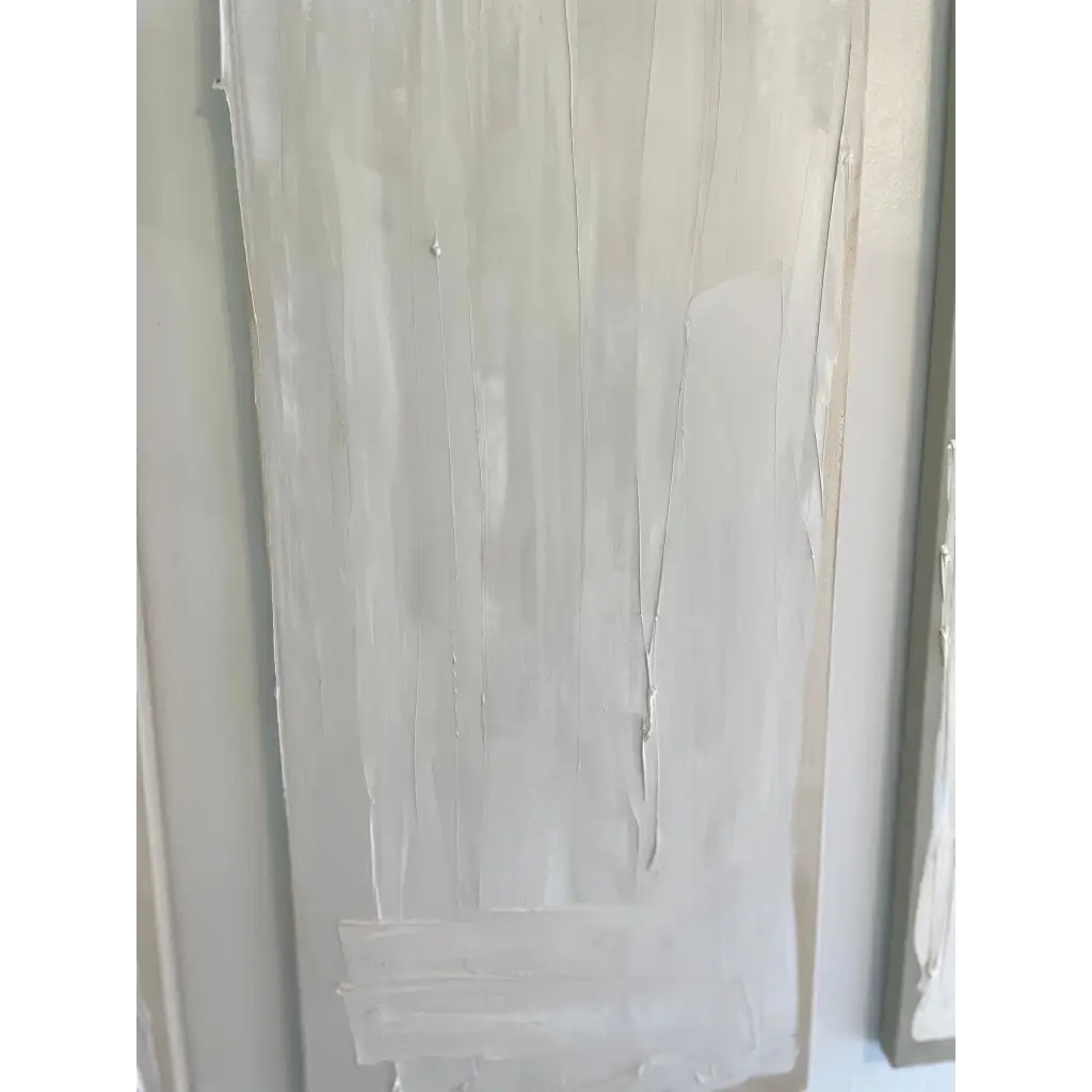 Close-up of ‘Three’s Company,’ showcasing layered textures and strong visual rhythm – Caroline Adrienne Art