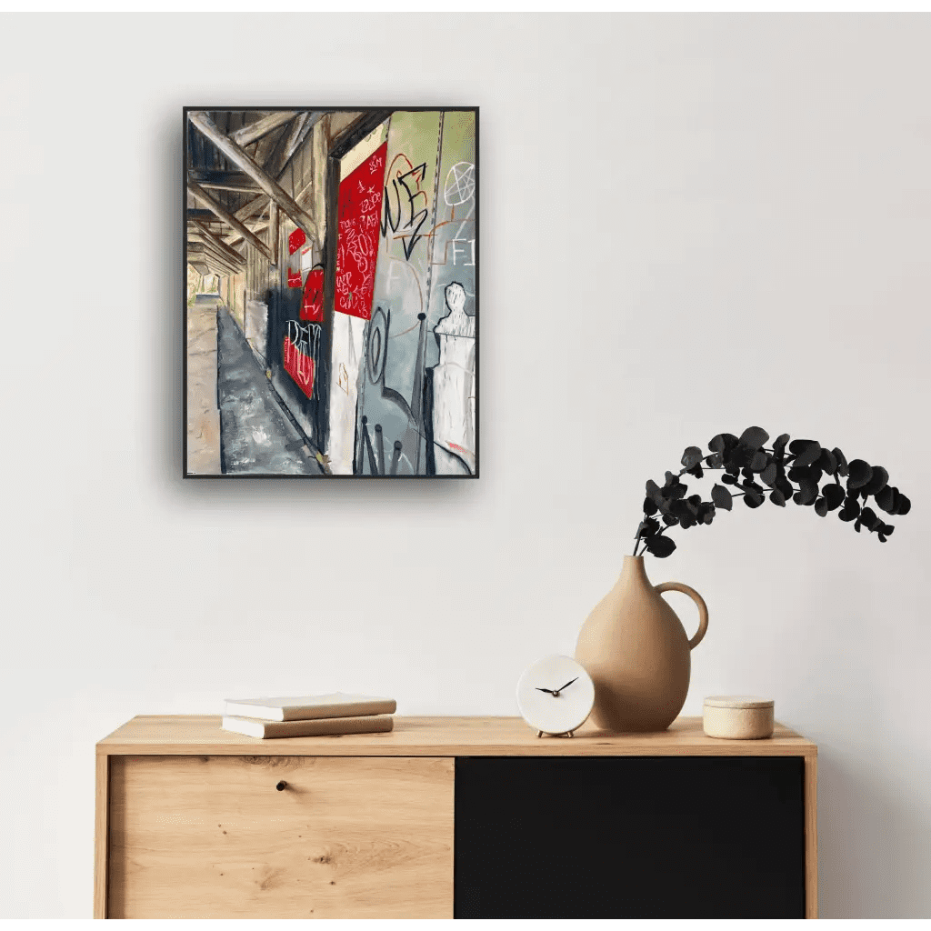 Tunnel Vision - Caroline Adrienne Art abstract art texture wall art white minimal art wall art wall decor home design home decor texture wall art fine art abstract white cream beige taupe oversized large wall art original art painting canvas painting handmade luxury high end hotel interior caroline adrienne art original oil painting canvas architecture design