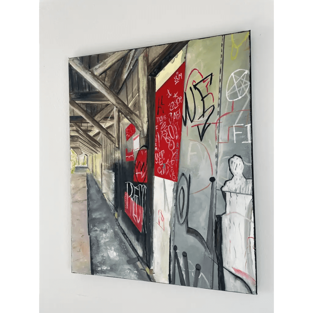 Tunnel Vision - Caroline Adrienne Art abstract art texture wall art white minimal art wall art wall decor home design home decor texture wall art fine art abstract white cream beige taupe oversized large wall art original art painting canvas painting handmade luxury high end hotel interior caroline adrienne art original oil painting canvas architecture design