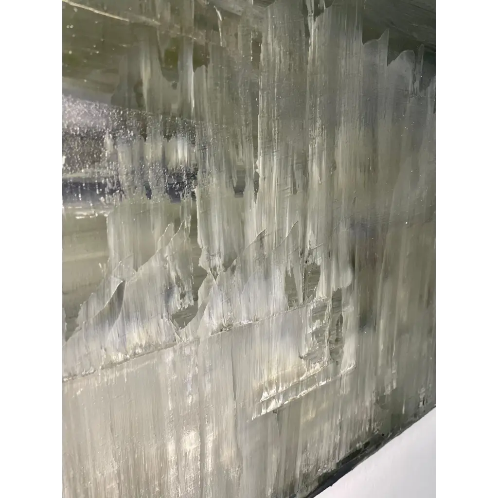 Winter Blues - Caroline Adrienne Art abstract art texture wall art white minimal art wall art wall decor home design home decor texture wall art fine art abstract white cream beige taupe oversized large wall art original art painting canvas painting handmade luxury high end hotel interior caroline adrienne art dark black and white original oil painting on canvas