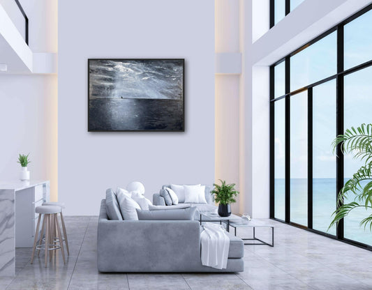 The Ocean Was Calling - Caroline Adrienne Art abstract art texture wall art white minimal art wall art wall decor home design home decor texture wall art fine art abstract white cream beige taupe oversized large wall art original art painting canvas painting handmade luxury high end hotel interior caroline adrienne art